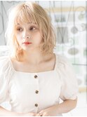 綾瀬/髪質改善/ホワイトブロンド♪ふんわりカールゆるふわ巻きb