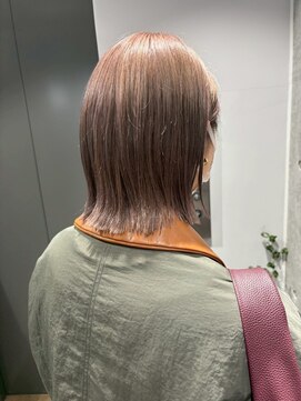 ルース(LOOSE) 切りっぱなしボブ×シアーベージュ#立川#立川駅#縮毛矯正
