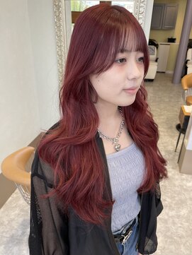 エムサロン 前橋川原(emusalon) ワインレッド♪