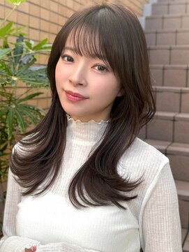 ロビー 表参道(ROBBY) ミディアムレイヤーカット/20代30代40代/顔周りカットワンカール