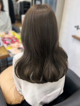 アリスバイアフロート 自由が丘(ALICe by AFLOAT) 〇オリーブグレージュ ブリーチなし 透明感カラー グレージュ