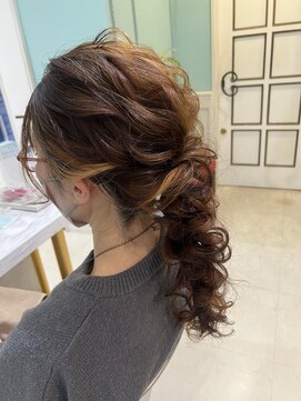 ふわふわ編みおろし