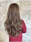 艶ベージュロング