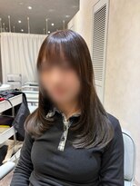 ジーナ 天神(Zina)&nbsp;レイヤーカット/イメチェン/前髪/ピンクベージュ[福岡天神]