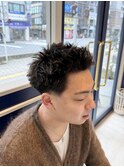 スパイキーショート/メンズショート/テーパーフェード