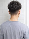 くせ毛風フェードカット小顔スパイキーショート20代30代p1南越谷
