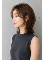 スリーランドメゾン 鶴見区横堤(THREELAND maison)&nbsp;ミルクティーブロンド/ダークブルー/デジタルパーマ/鶴見区横堤