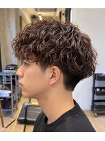 ラナ 新宿(lana)&nbsp;ツイストスパイラルパーマショートレイヤーマッシュツーブロック