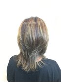ストレート/透明感/アッシュブラウン/トリートメント/ハイライト