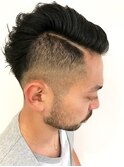 刈り上げ サイドパート クラシカルアメリカンbarberスタイル