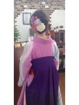 サロンド クラフト(salon de craft)&nbsp;【卒業式】クラシカルな愛され編み込み袴スタイル♪