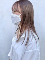 ブリックバイブレイス 千葉 千葉中央(brick by brace)&nbsp;シアーベージュ×ストレートヘア