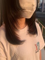 ワークスヘアー(WORKS HAIR)&nbsp;ロングウルフ×フェイスフレーミング