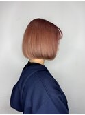 切りっぱなしピンクベージュ