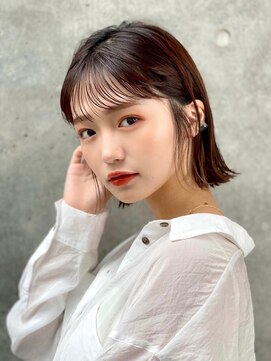 ミラーズ トーキョー(millors tokyo) 大人可愛い耳掛け外ハネボブ☆マロンベージュ