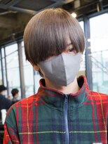 エルマーク 梅田(L-MARK)&nbsp;マッシュカラーブリーチメンズメンズカラーツーブロック