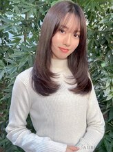 オーブ ヘアー リープ 大日店(AUBE HAIR leap) 20代・30代_韓国風こなれセミロング