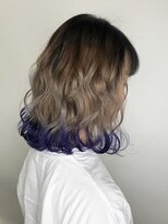 グレープバイン 港南台(GRAPEVINES)&nbsp;ミルクティー／ネイビーパープル／裾カラー