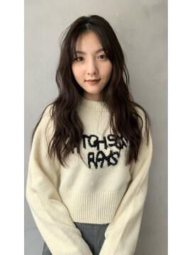 ガーランドギンザ(Garland Ginza) レイヤーロング韓国ヘアグレーベージュアッシュブラウン