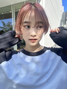 ミンクス渋谷スマートサロン(MINX shibuya smart salon) 魅力倍増カール シアーカラー ショート 姫カット ダークアッシュ