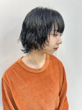 ヴェイン 渋谷(vain) メンズライク/マッシュパーマ/前髪パーマ/ショートウルフカット