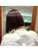 【お客様スナップ】ボルドーボブ