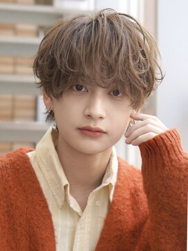 オーシャントーキョー 渋谷神南(OCEAN TOKYO) ゆるふわ波巻きアッシュブラウンラウンドマッシュ