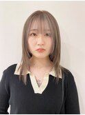 ロングミディアム美髪韓国ヘア顔周りレイヤー_ba492321