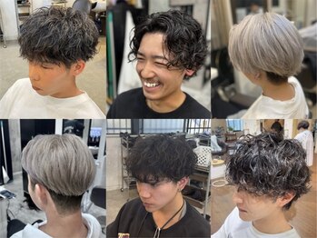 Hair salon Reborn 王子 for men‘s  メンズ/眉毛/パーマ/カット/ブリーチ/ハイライト