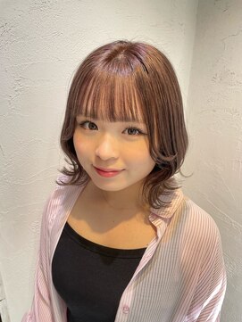 アジールヘア 池袋東口店(agir hair) ★くびれヘア/ホワイトベージュ/ミディアムボブ/美髪/池袋駅