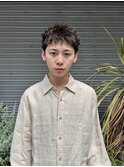 スパイキーショート/刈り上げないニュアンスパーマ/メンズカット