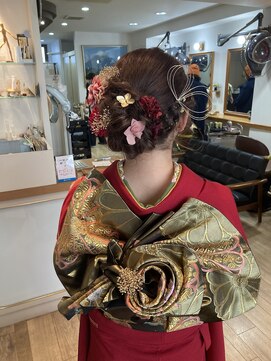 クーヘアー(CUUHAIR) 振袖 ヘアアレンジ