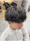 波巻きパーマツイストスパイラルパーマメンズマッシュパーマ万代