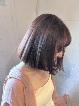 マロウズ(Marrows) ロングボブ×ラベンダーピンク