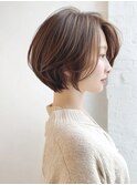 骨格カバー◎スタイリング簡単なショートボブ