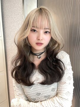 天神美容室 【香月指名☆】デザインカラー×ルーツカラー×レイヤー