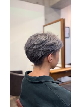 メンズマッシュ/シルバーカラー/グレーカラー【髪質改善】
