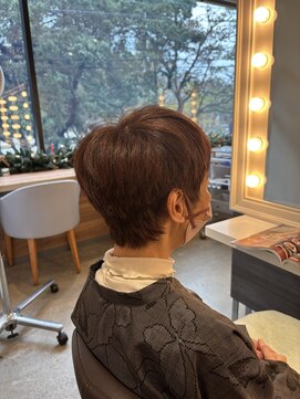 レディースカット/白髪ぼかしハイライト