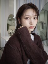 ヌヌ 渋谷 原宿 明治神宮前(nunu)&nbsp;レイヤーカットウルフカットボブグレージュオリーブべージュ