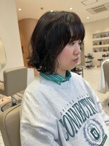 オン キャナルシティ博多前店(on)&nbsp;【晴音】ボブパーマ/ダークオリーブ/20代