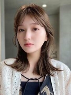 フォト 富山(foto) ベージュカラー/顔まわりカット/ローレイヤー