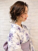ハウス(HAUS.) 横浜浴衣花火大会浴衣着付けヘアセットヘアアレンジayaシニヨン
