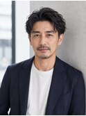 大人40代センターパート爽やか