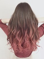 ブルー(BLUE)&nbsp;【Blue】#チョコブラウン#ピンクグラデーション