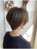 耳掛けハンサムひし形ショート