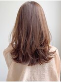 美髪ホワイトグレージュネビージュ大人かわいい こなれミディ*