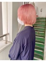 ソーコ 渋谷(SOCO)&nbsp;ハイトーンピンクボブケアブリーチカラーイルミナカラー