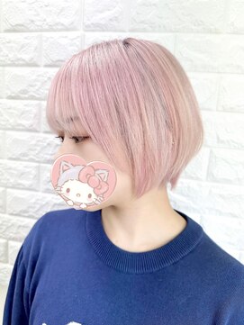 ミウミウヘア(miu miu hair) ペールPink♪ ショート☆