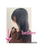 縮毛矯正☆before