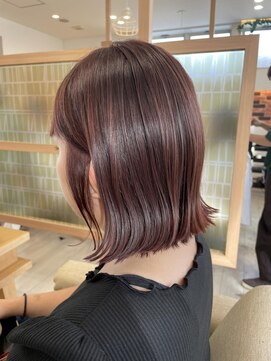 アドラーブル 長岡リップス旭岡店(adorable) 20代30代大人小顔外ハネボブピンクブラウン